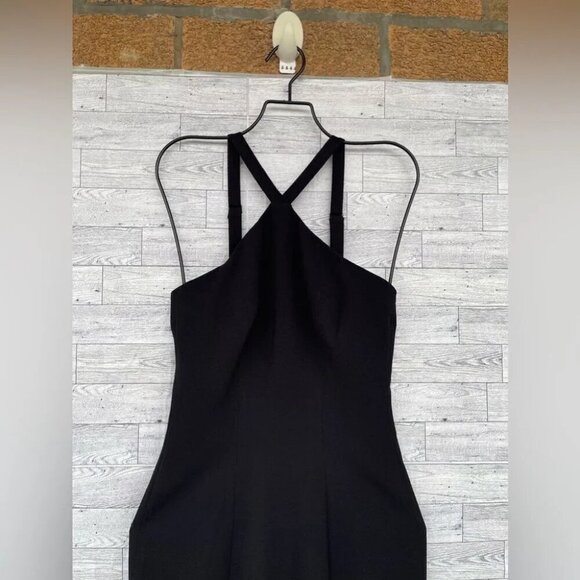 Dress The Population Black Brandy Halter Mermaid Midi Dress XS - Picture 3 of 15